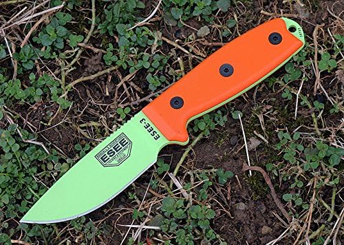 ESEE Knives 3P Fixed Blade Knife with Molded Polymer Sheath