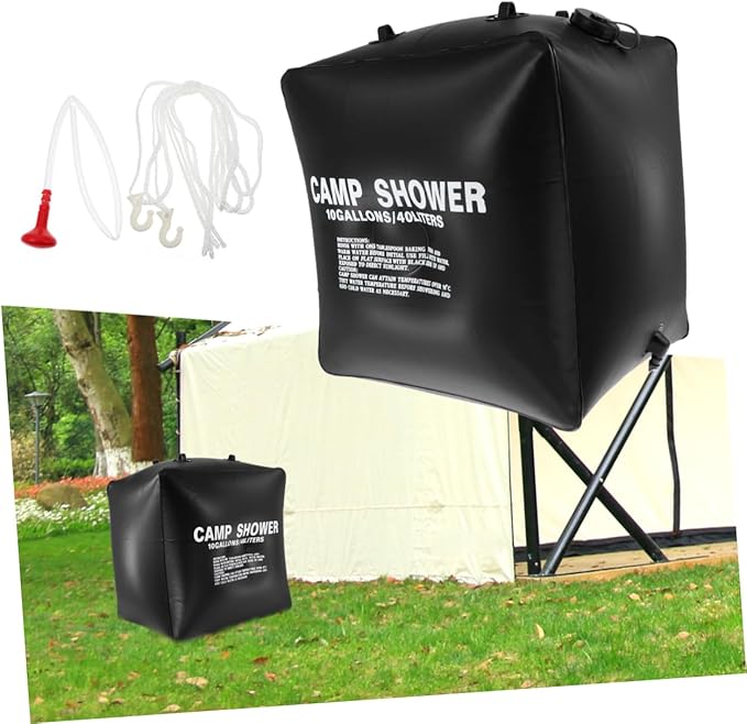 Portable Camping Solar Shower Bag Mesh Rv Outdoor Shower Solar Water Bag for Outdoor Activities