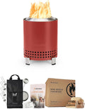 Solo Stove Mesa Tabletop Fire Pit Starter Bundle | Incl. Low Smoke Mini Fire Accessory Pack Mini Beech Wood Starter Packs Fueled by Pellets or Wood Mesa Size (HxW): 175 x 13 cm 635 g Mulberry