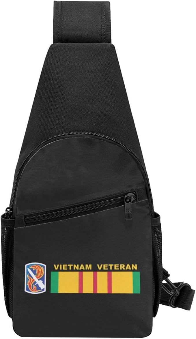 198th Infantry Brigade Vietnam Veteran Chest Pack Leisure Shoulder Crossbody Chest Bag