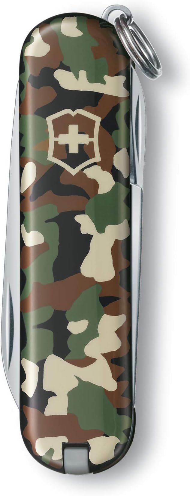 Victorinox Classic Swiss Army Pocket Knife Small Multi Tool Camping 7 Functions Blade small Nail file Screwdriver 2.5 mm Camouflage