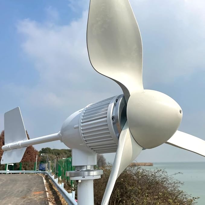 3000W 48V Wind Turbine Generator with Hybrid MPPT Controller 3KW Permanent Magnet Generator for Homeuse 3 Blades Free Energy Windmill (with MPPT Controller)