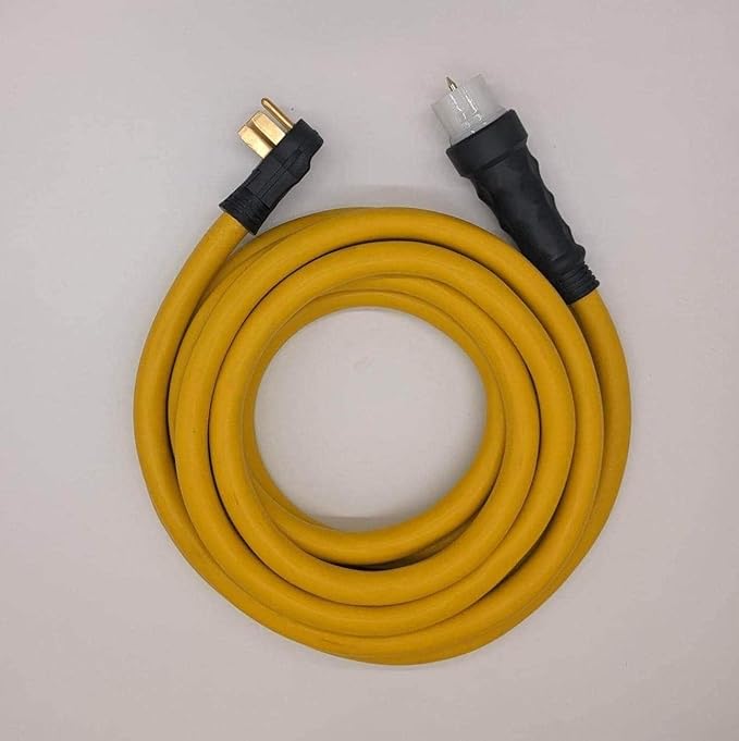 Connecticut Electric 50 Foot Generator Power Extension Cord 50 Amp 4 Prong NEMA 14-50P to SS2-50R (CS6364)