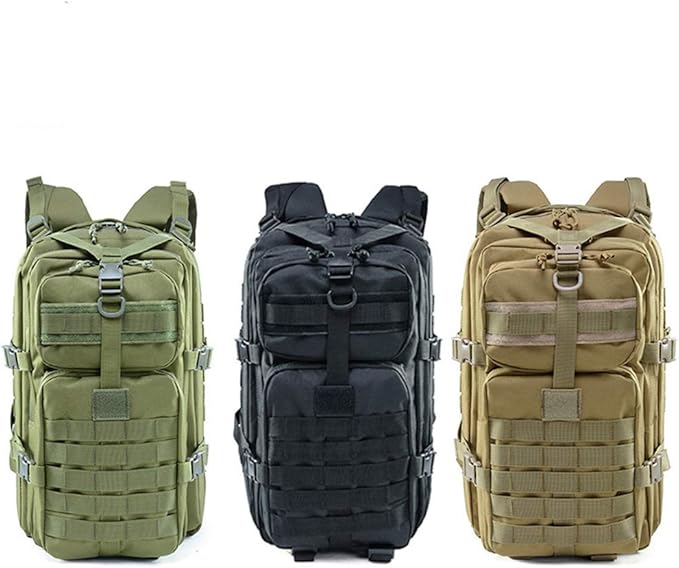 Outdoor Sports Pack Hiking Bag Tactical Rucksack Camo Knapsack Combat Camouflage Tactical Molle 40L Backpack - Green