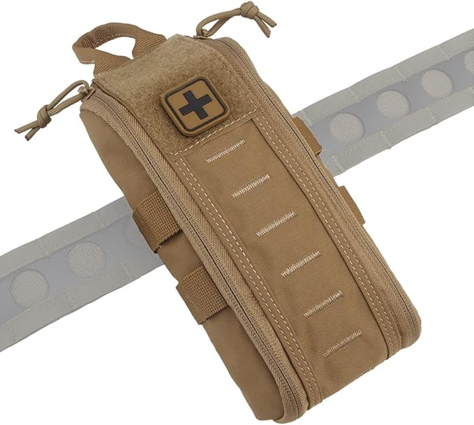 Tactical Medical First Aid Kit Military MOLLE Bag Waist Belt Pouch Quick Response Hunting Vest Bag First Aid Pack B