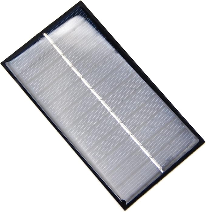 Fielect 5Pcs 6V 1W Mini Solar Panel Polysilicon Small Solar Cell Panel Module DIY Electric Toy Materials for Battery Power LED 110x60mm