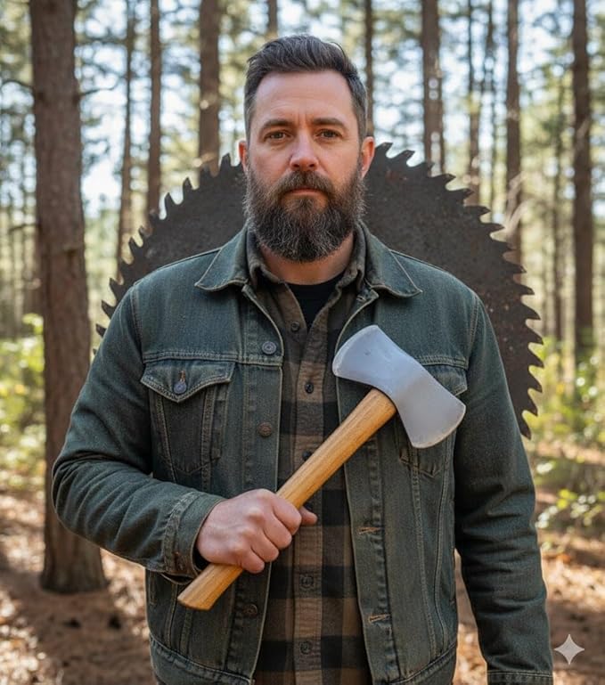 Hand-Forged Small Camp Hatchet – High Carbon Steel Axe with Wooden Handle | Bushcraft Survival Tool for Camping &amp Splitting