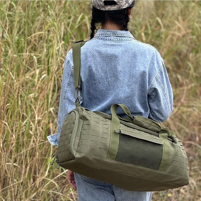 Outdoor Sports Hiking Sling Bag Shoulder Pack Camouflage Tactical Carry Bag - Tan