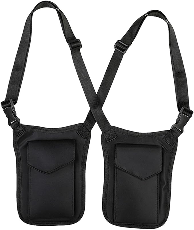 pistro Hiddens Underarm Shoulder Bag Portable Pack for Running Shopping Climbing Outdoor Lightweight Breathable Mesh Adjustable Straps- No Keychain Buckle