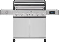 Monument Grills 6+1 Convertible Natural Gas Smart bbq Grill 6 Burners &amp 1 Side Burner Stainless Steel Denali 605 with Smart Technology Knob Controls (Without Conversion Kit)