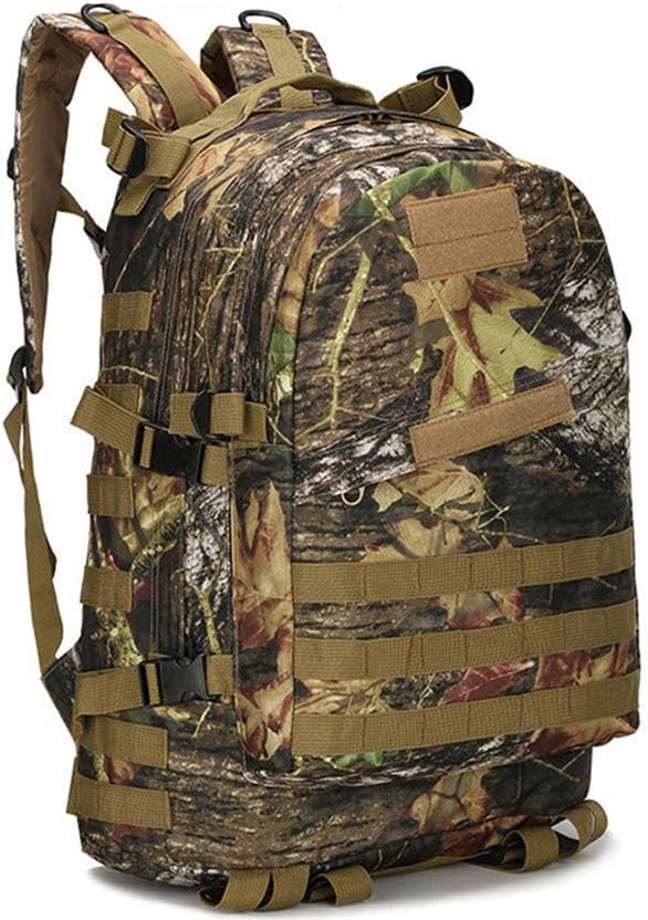 Outdoor Sports Pack Hiking Bag Tactical Rucksack Camo Knapsack Combat Camouflage Tactical 30L Molle 3D Backpack - Tree