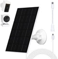 4W Solar Panel for WYZE Camera USB-C &amp Micro USB Adapter 9.8ft Cable IP66 Waterproof 360° Mount Compatible with WYZE Battery Cam Pro Outdoor Cam V1/V2 (1 Pack)