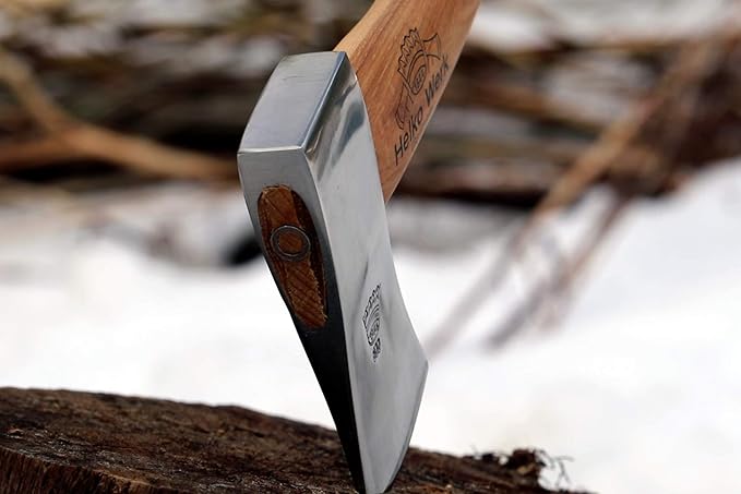 1844 Helko Werk Germany Classic Pathfinder Hatchet - Made in Germany Camping Bushcraft Survival Backpacking Small Lightweight Hatchet - Head 1.25 lbs Handle 15 in. (Pathfinder) #11438