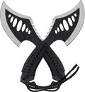 Lightweight Tactical Hatchets Small Camping Backpacking Axe with Nylon Fiber Handle for Bushcraft Outdoor Survival Hiking with Tactical Holes and Detachable Parachute Cord-2 Pack