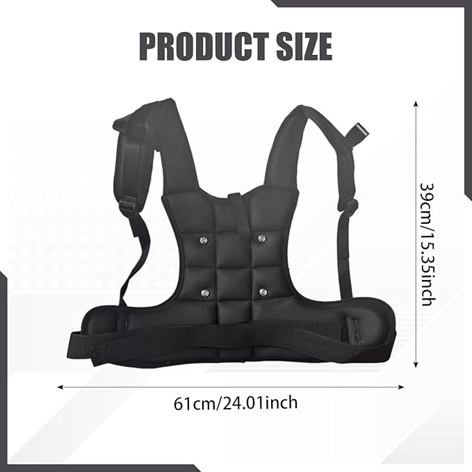 Battery Backpack Shoulder Strap Nylon Adjustable Padded DIY Tactical Bag Accessory 24.02x15.35inch