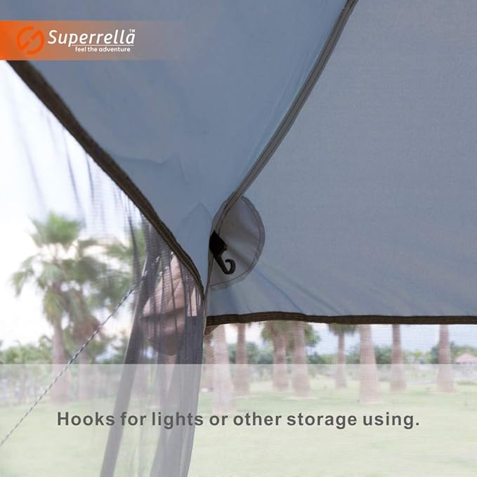 Screen House 13x9 Ft Canopy Tent Sun Shade Shelter Perfect for Outdoor Activities Blue