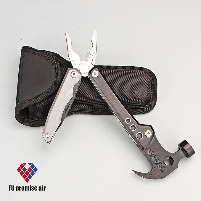 Stainless Steel Multipurpose Tool Kit Portable &amp Heavy Duty Light Weight &amp Durable Pocket Multi Tool Kit Suitable as Camping Multitool Emergency Pocket Tools