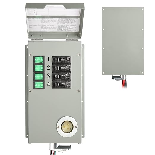 Nature’s Generator Power 15A Transfer Switch Kit 4 Circuits Indoor UL Approved