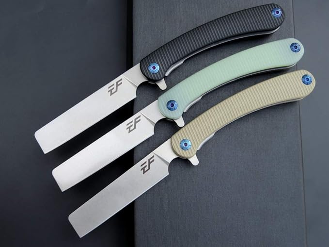 Eafengrow EF939 Folding Pocket Knife with D2 Steel Blade G10 Handle EDC Pocket Folding Knife for Camping Survival and Outdoor (Desert)