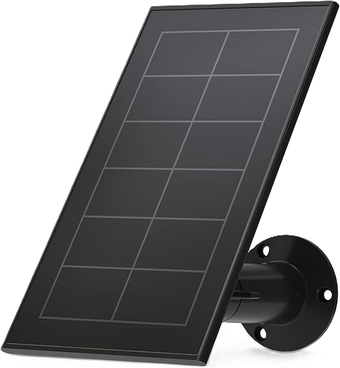 Arlo Solar Panel Charger VMA5600B Works with Arlo Pro 5S 2K Pro 4 Pro 3 Floodlight Ultra 2 Ultra and Go 2 Cameras (Renewed)