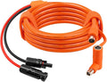 XRDS -RF Solar Panel to DC 8mm Adapter Cable 10FT Solar Connector to DC7909/8020 Male Plug Extension Cord 12AWG+14AWG Tinned Copper Wire Compatible with Portable Power Station