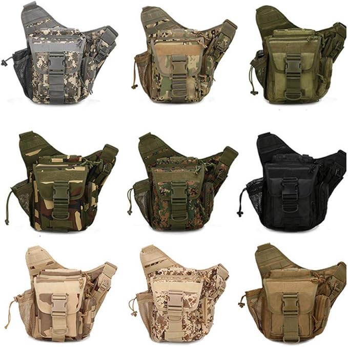 Sunnystacticalgear Outdoor Sports Hiking Sling Bag Shoulder Gear Pack Chest Range Bag Molle Camouflage Tactical Versipack - DD