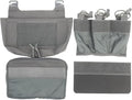 Removable Tactical G-Hook Front Flap Double Stack Abdominal Fanny Pack with 5.56mm Triple Magazine Insert and Kangaroo Pouch