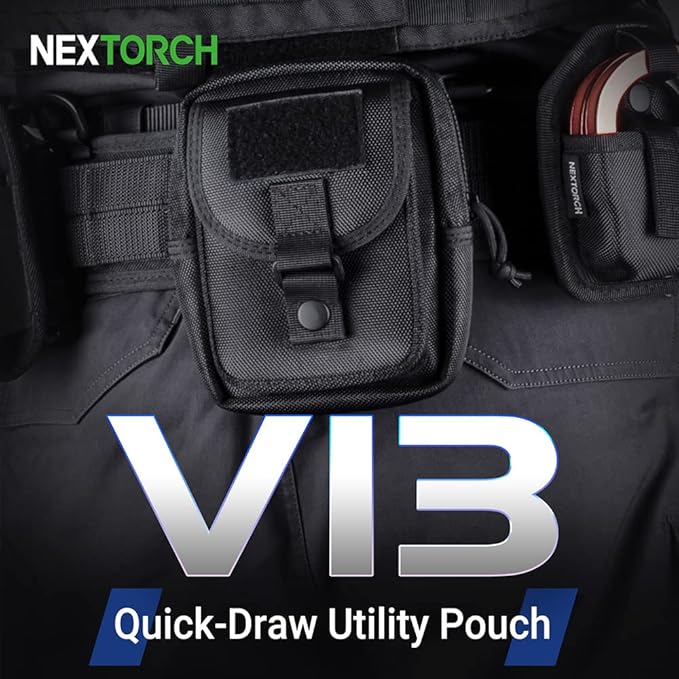 NEXTORCH Tactical Pouch Multipurpose Waist Bag Tactical Holster Military Waist Belt Bag with Zipper