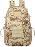 YABOO Tactical Combat Camouflage Bag Outdoor Sports Pack Hiking Rucksack Knapsack Molle 30L Backpack