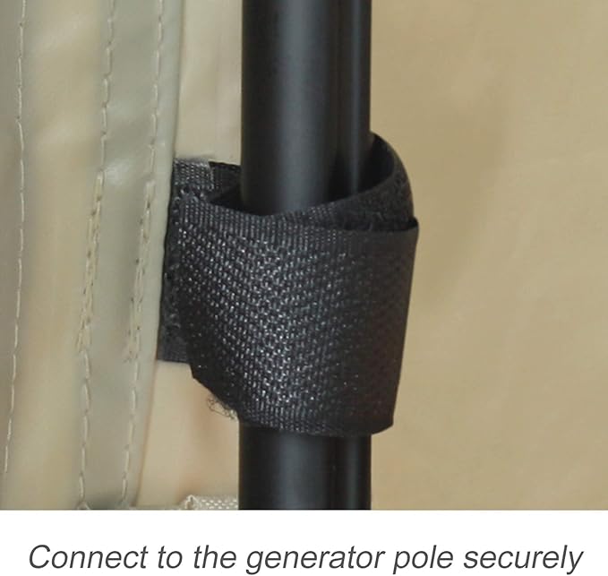 Porch Shield Waterproof Universal Generator Cover 38 x 28 x 30 inch for Most Generators 5500-15000 Watt Light Tan