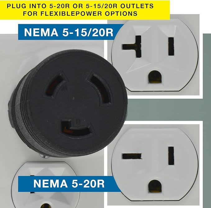 Conntek 30114 Locking Adapter 20 Amp 125 Volt Male Plug To 20 Amp Locking Female Connector NEMA 5-20P to NEMA L5-20R  Black