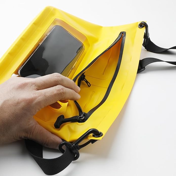 IPX7 Waterproof Bag with Touchscreen Phone PocketFloating Airtight Shoulder Bag for SwimmingRaftingCyclingHiking