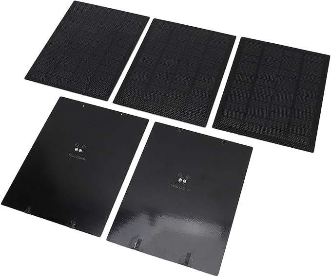 5pcs ABS Mini Solar Panel Wide Compatibility ETFE 13.76oz Silicon Mini Solar Tool for School Experimental Research Projects