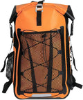 Generic Waterproof Backpack Kayak Dry Bag Backpack Waterproof 30L Lightweight Roll Top Dry Bag for Boating Surfing Camping (Orange30L)