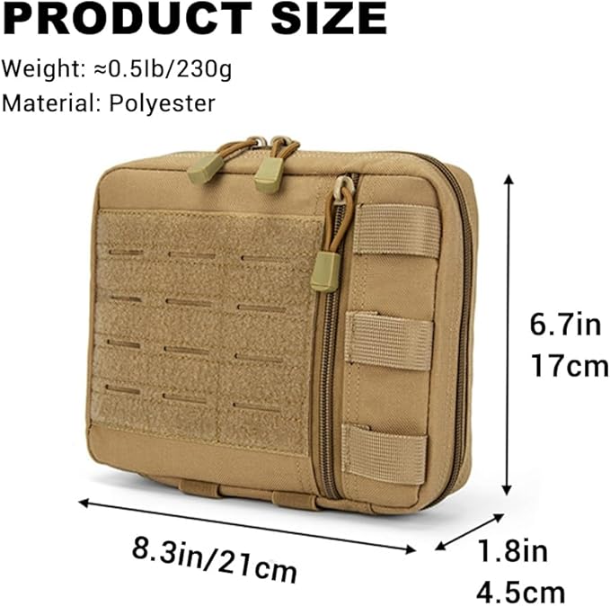 Tactical Admin Molle Pouch Molle Utility Tool Pouch Waist Bag for Outdoor Activities and Emergency Uses