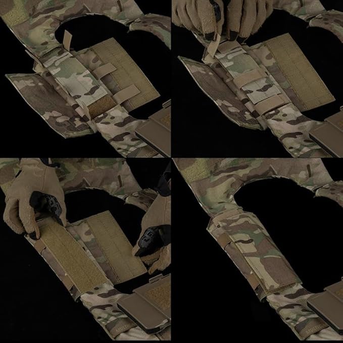 1Pair Shoulder Strap Pad Backpack Straps Cushion Pads Bag Belt Soft Mesh Pads with Tactical Gear for Vest Shoulder Strap