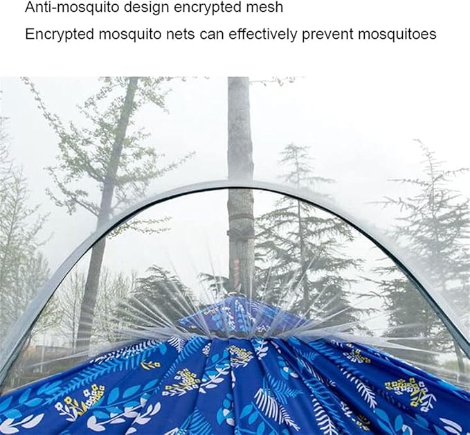 Portable Hammock Portable Outdoor Camping Hammock Hanging Chair Garden Hammock for Backpacking Beach (Color : White Transparent Brown)