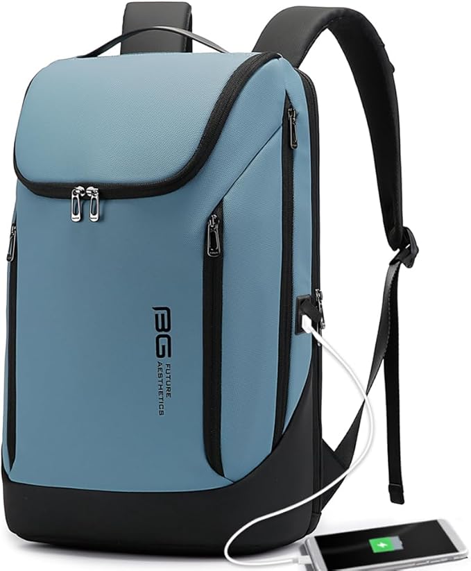 BANGE Business Smart Backpack Waterproof fit 15.6 Inch Laptop Backpack with USB Charging PortTravel Durable Backpack