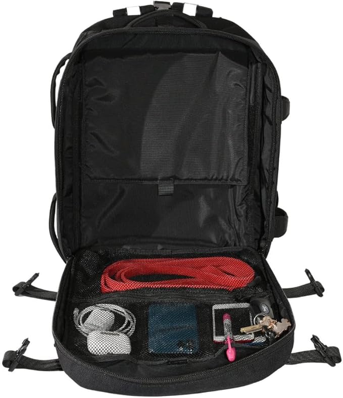 HYPERWEAR Hyper Ruck® 20L Rucking Backpack – Modular Load System Laptop &amp Plate Sleeves Fitness Hiking &amp EDC (Empty)