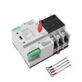 GEYA Mini ATS Automatic/Manual Transfer Switch Solar Auto Dual Power Over &amp Under Voltage Switch 50/60Hz Grid to AC Generator(3Pole 100A 110V)