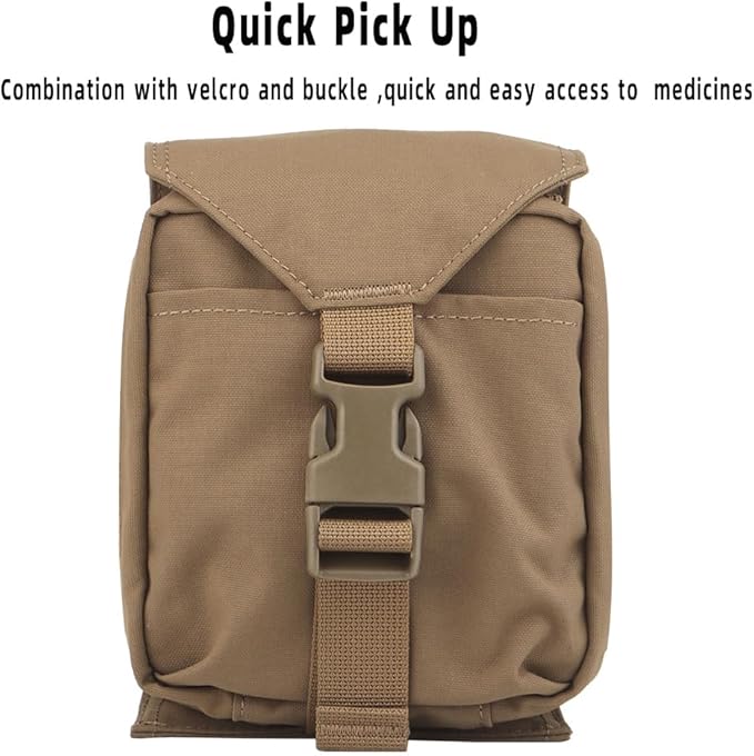 Tactical IFAK Pouch Rapid Deployment Pack MOLLE System First Aid Medical Pouch