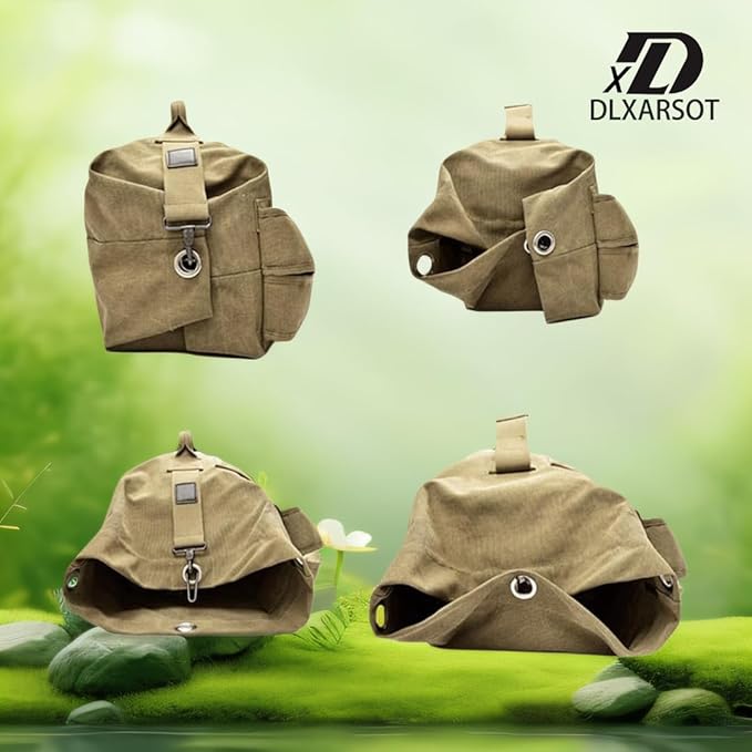 Military Tactical Backpack Large Capacity Travel Climbing Bag Duffel Bag Top Load Double Strap Canvas Backpack