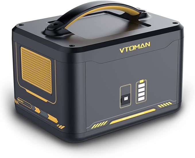 VTOMAN 2376Wh Portable Power Station Jump 1500X Solar Generator with Extra Battery 3000W Peak Durable LiFePO4 (LFP) Battery Station with 1500W AC Outlets PD 100W for Home Backup &amp RV/Van Campin