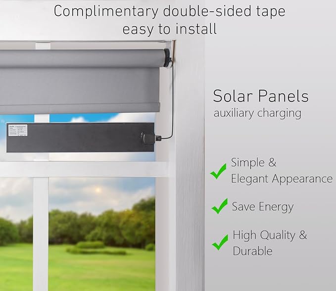 Small Solar Panels - 5V/5W Solar Panel USB Charger Built-in Voltage Stabilization System for Motorized Blinds Windows Doorbell Security Camera Smart Phone