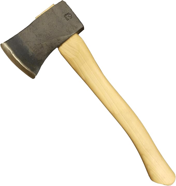 COUNCIL TOOL Camping Hatchet - 1.75 lbs Dayton Pattern Axe with 14 Curved Hickory Handle &amp Drop Forged Steel Head Made in the USA - SU20HCT14C
