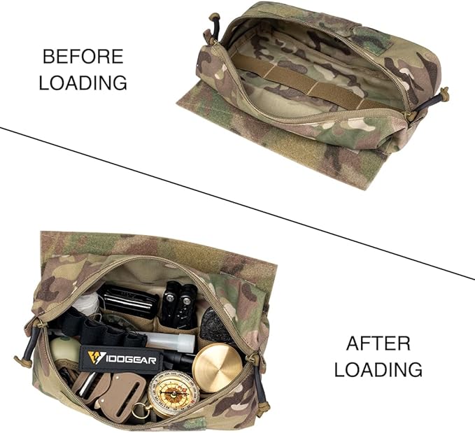 Tactical Fanny Pack Drop Pouch with Hook and Loop for JPC CPC AVS Vest Utility Tool Pouch