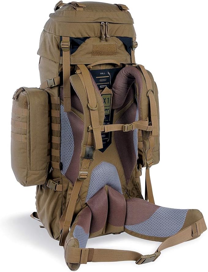 Tasmanian Tiger Range Tactical Backpack MKII - Modular 100-Liter X1 Carrying System with MOLLE System and Detachable Daypack Coyote