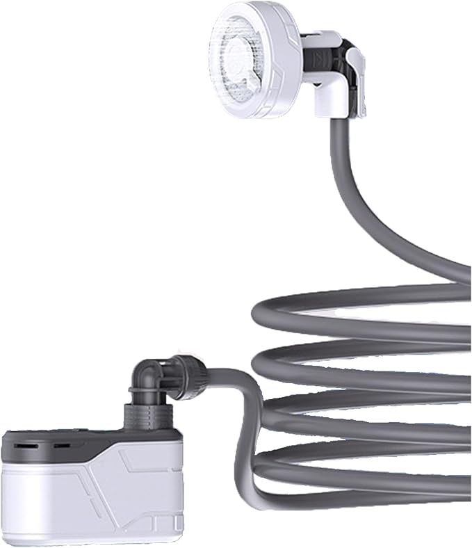 Portable outdoor shower high pressure water-saving showerhead 0.3mm water outlet quick-connect connector suitable for camping travel pet shower