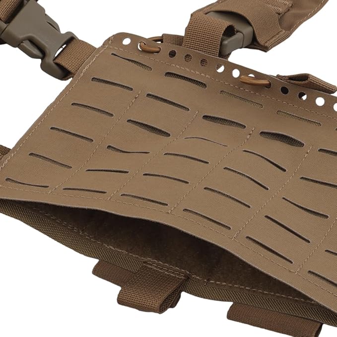WoSporT Tactical Chest PackPlacard Split Front Chest Rig MOLLE System Magazine Pouch