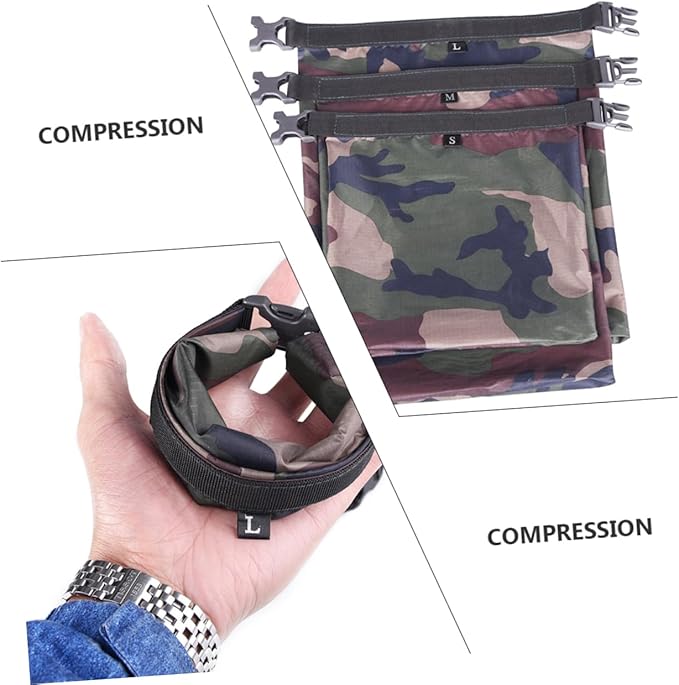 6pcs Outdoor Dry Bags for Rafting Boating Camping Moisture Storage Bag Tear-resistant